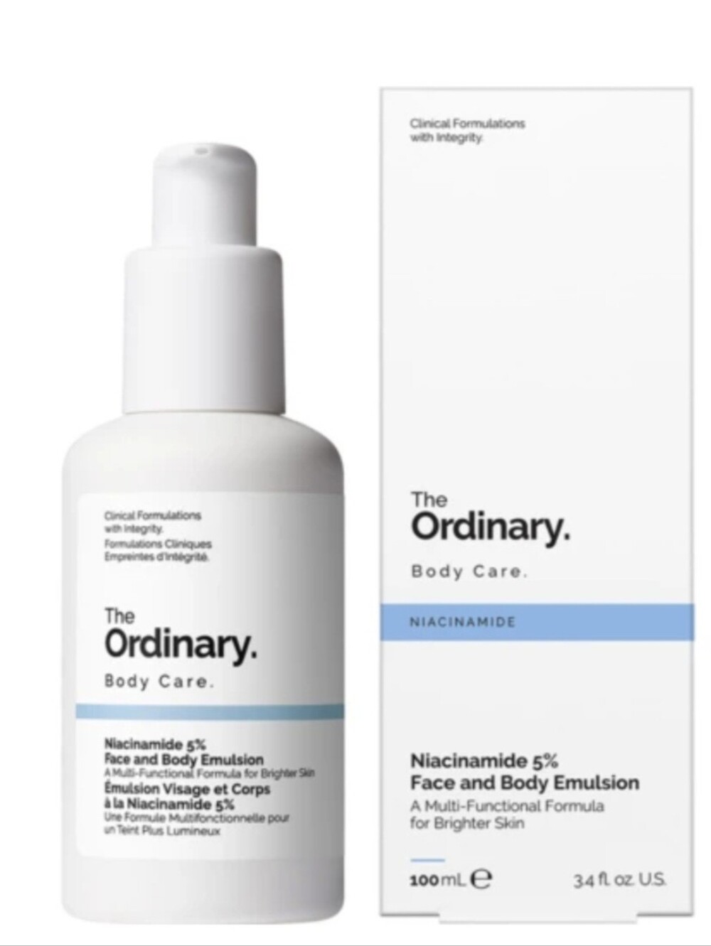 The Ordinary Niacinamide 5% Face & Body Emulsion — White/Blue